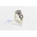 Traditional Tribal 925 Sterling Silver cougar marcasite stone Ring P 461